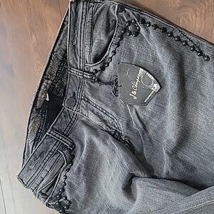 Women's Gray Straight Leg Jeans